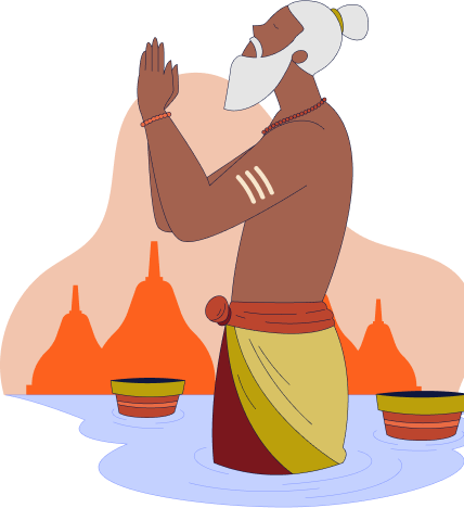 Pandit Praying